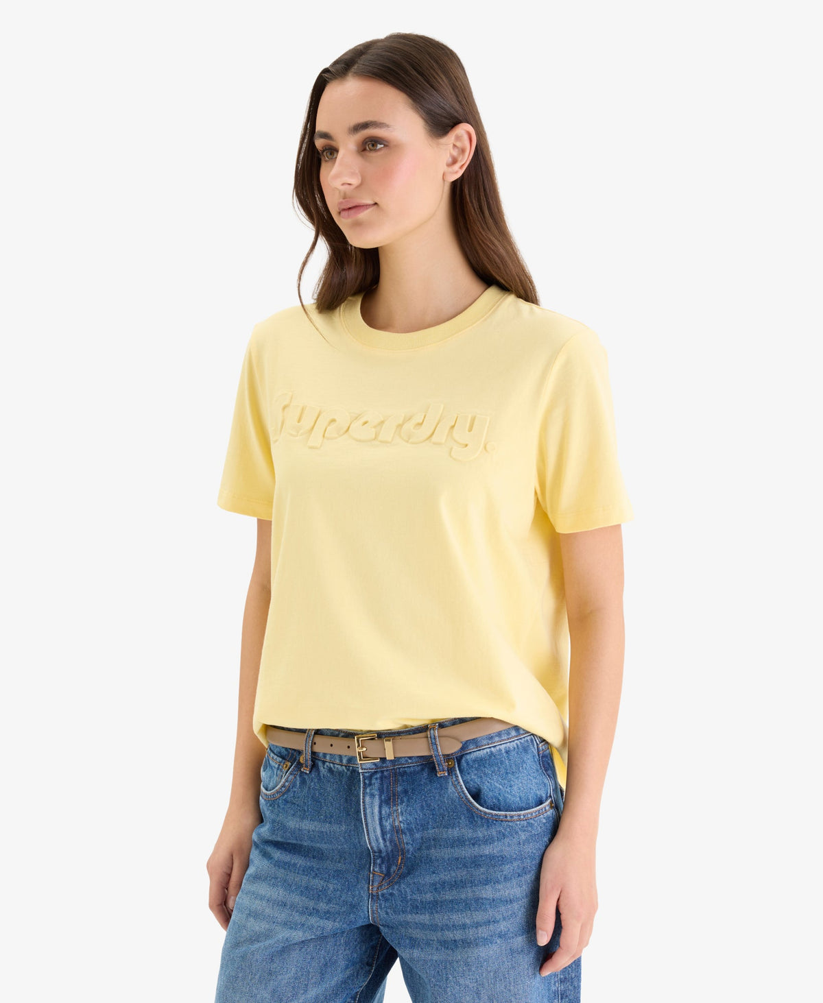 Embossed Logo Graphic Tee | Island Yellow
