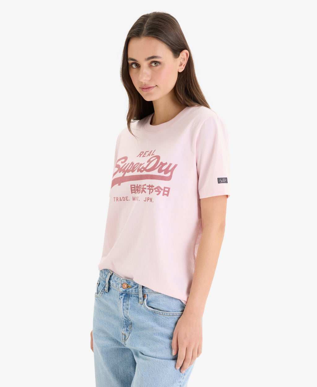 Vintage Logo Relaxed Tee | Chalk Pink