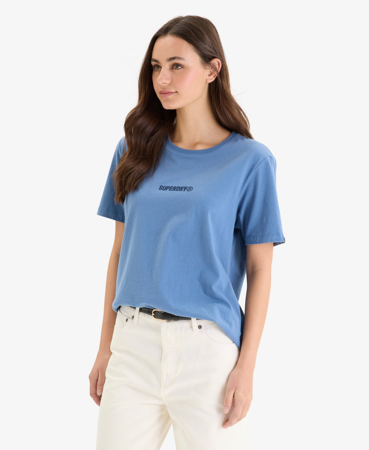 Micro Logo Tee | Wedgewood Blue