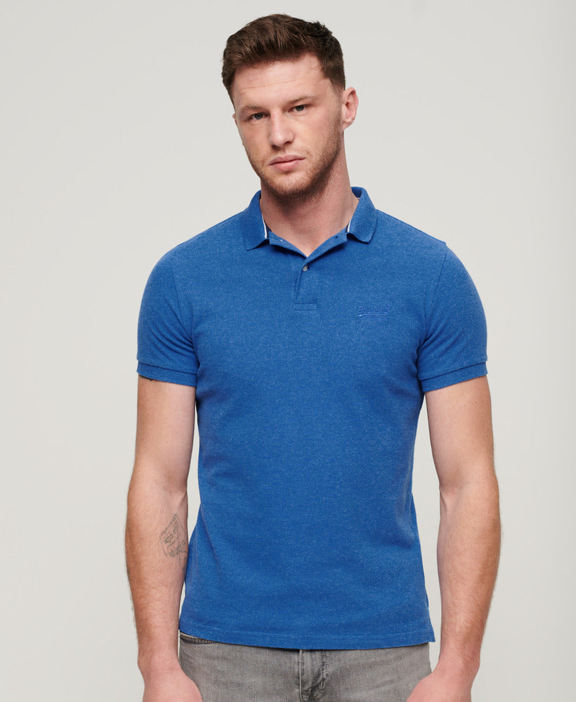 Classic Pique Polo | Varsity Blue Marle