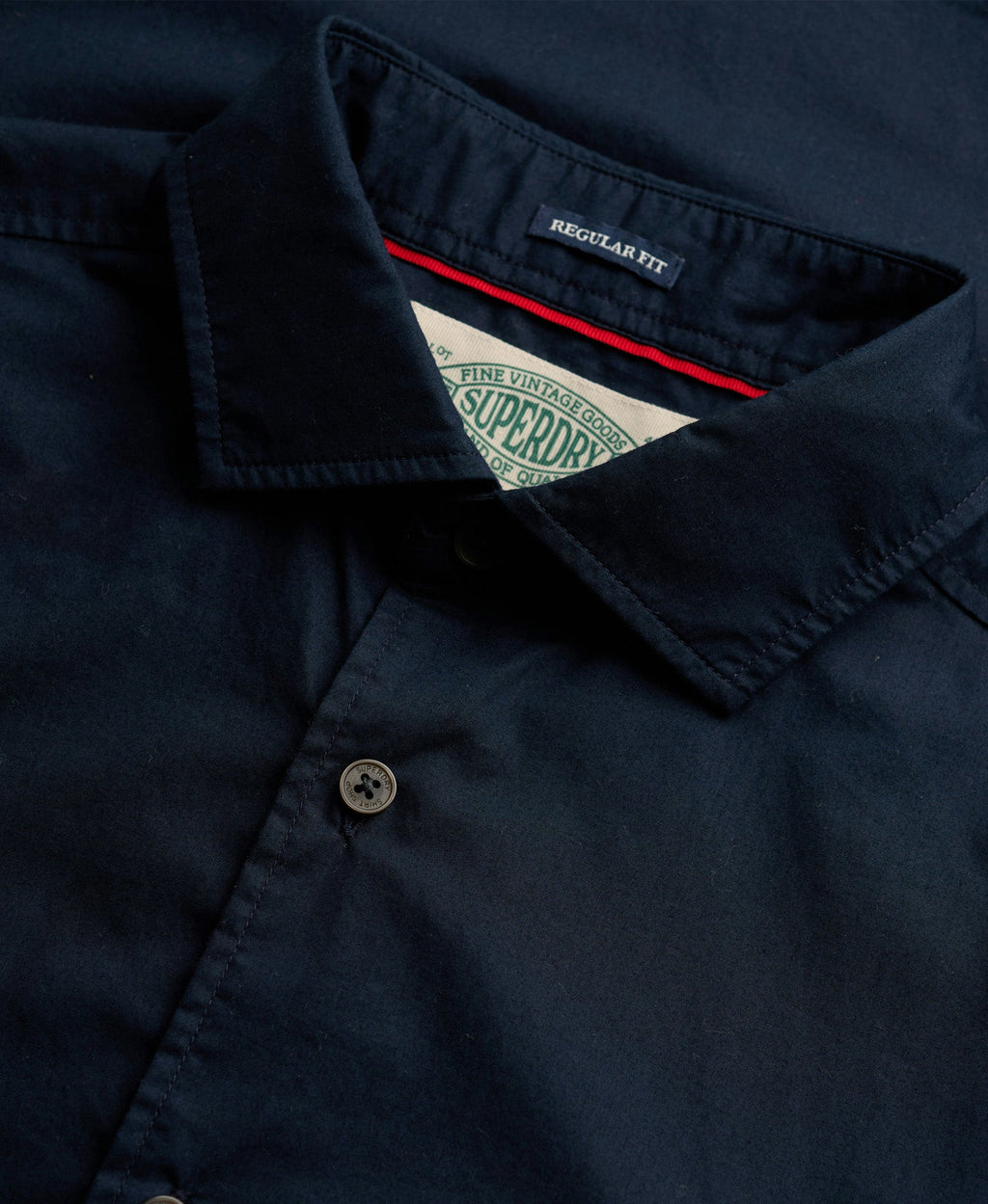 Cut Away Poplin Long Sleeve Shirt | Eclipse Navy