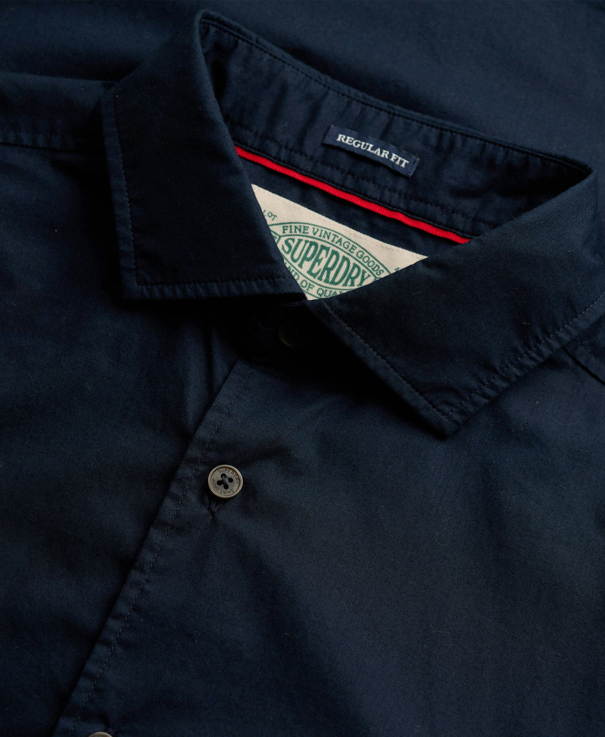 Cut Away Poplin Long Sleeve Shirt | Eclipse Navy