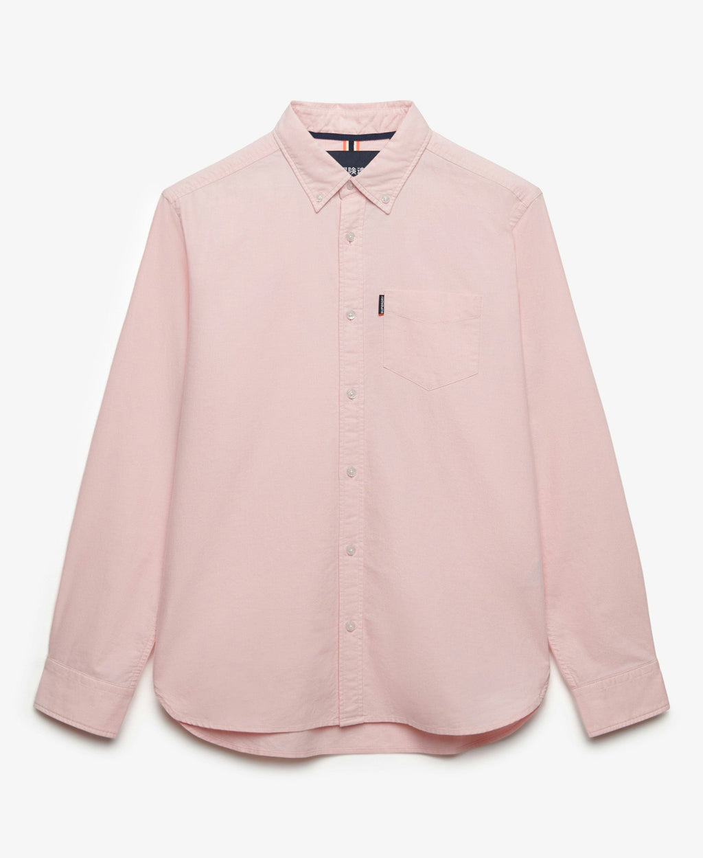 Essentials Oxford Shirt | Coral Pink Chambray