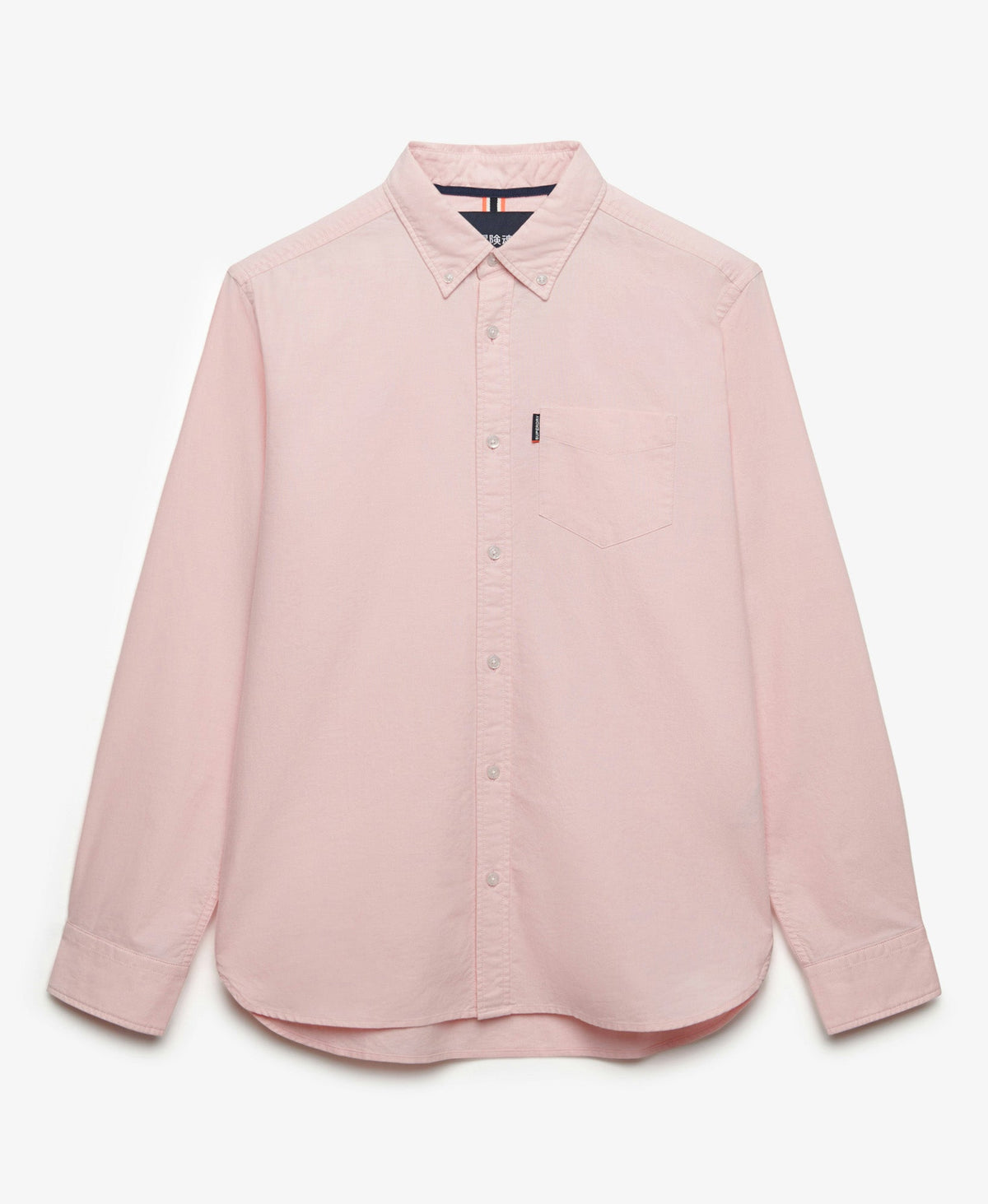 Essentials Oxford Shirt | Coral Pink Chambray