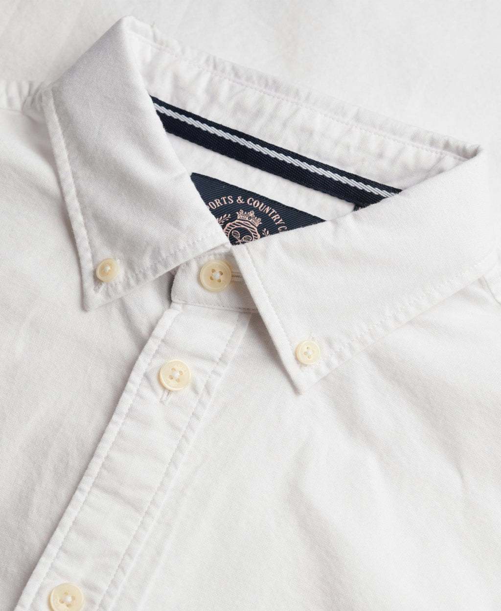 Slim Oxford Long Sleeve Shirt | Optic White Oxford