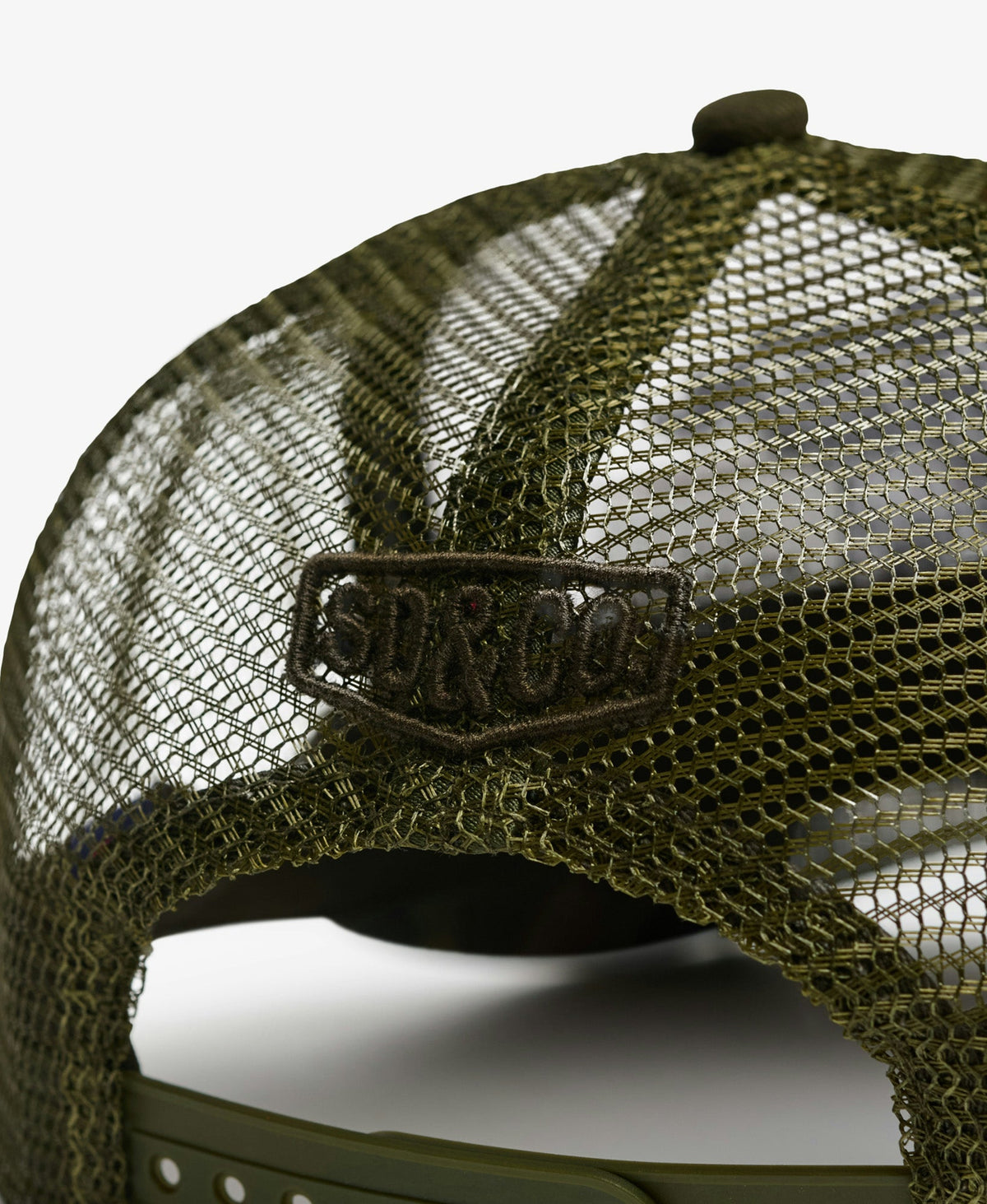 Mesh Trucker Cap | Khaki/Ecru
