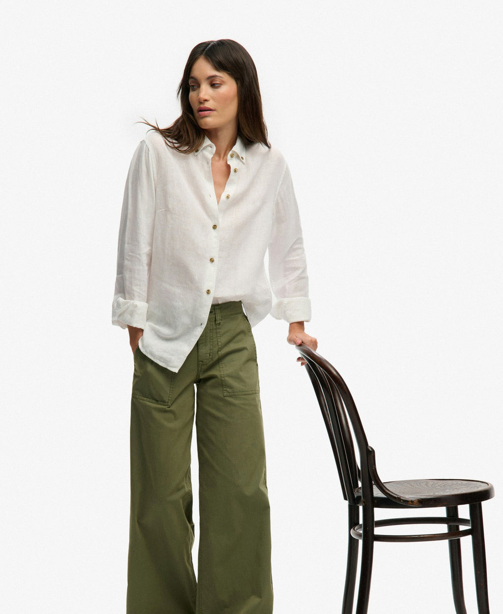 Baggy Cargo Pant | Olive Khaki