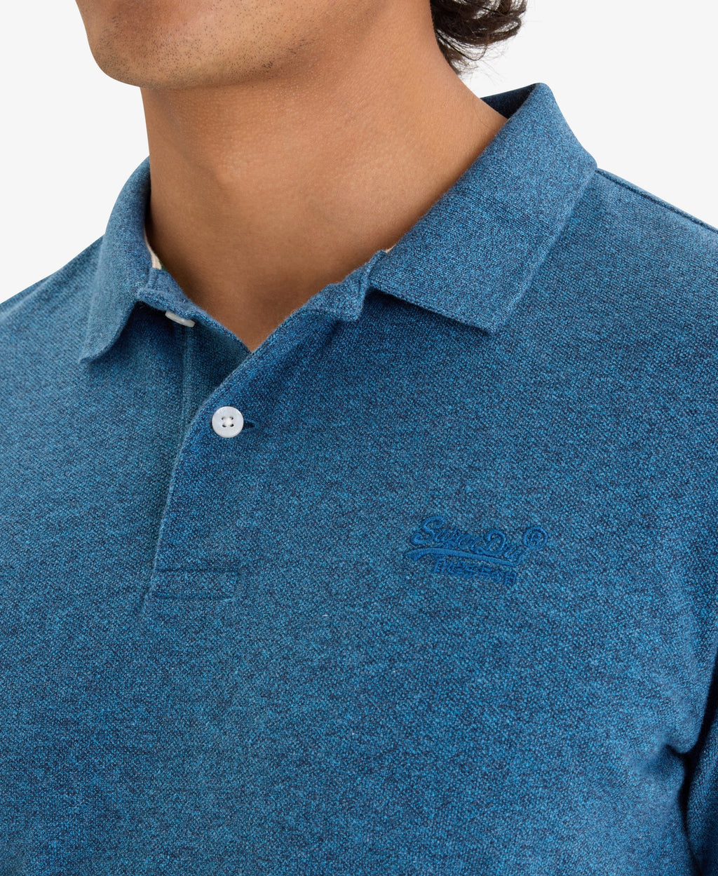 Classic Pique Polo | Charred Teal Grit