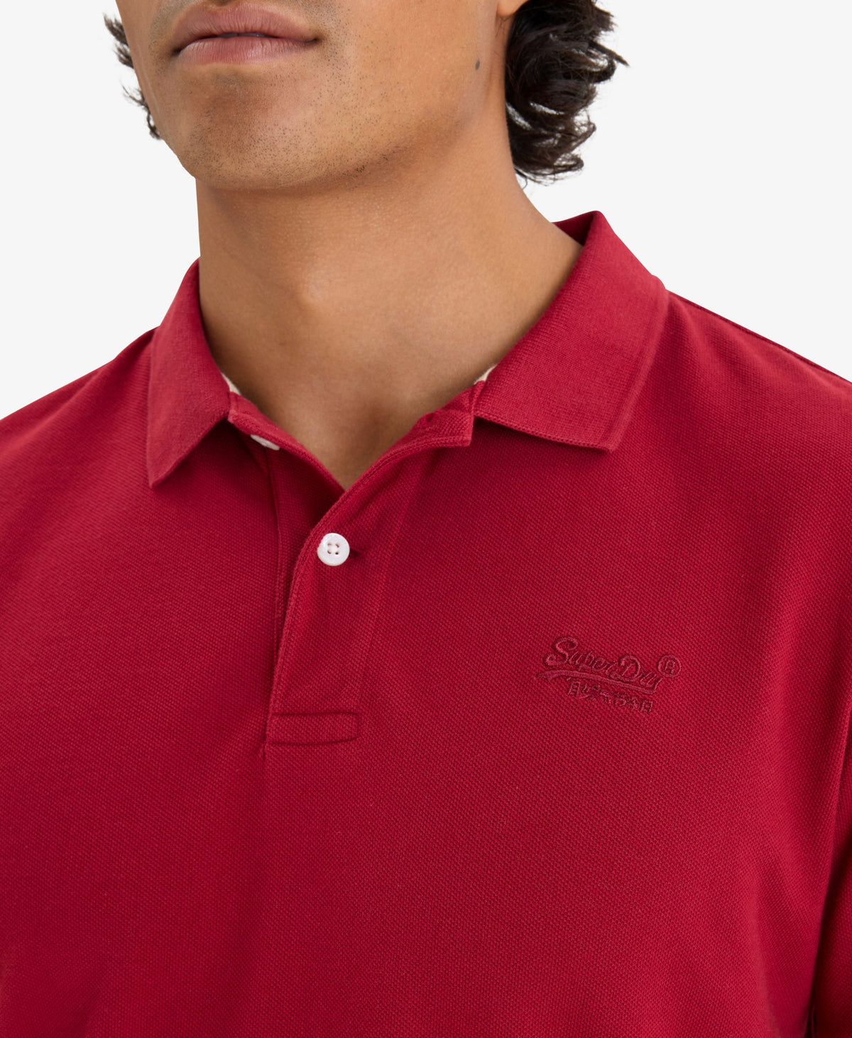 Classic Pique Polo | Red Dahlia