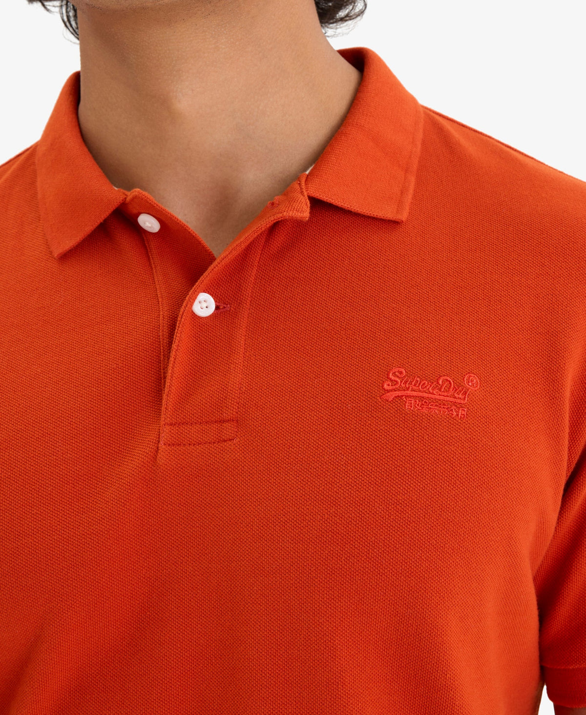 Classic Pique Polo | Denim Co Rust Orange