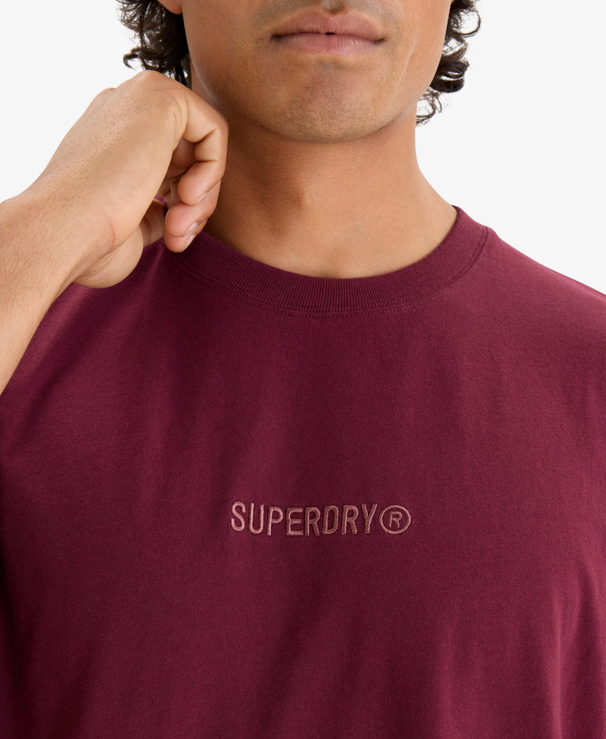 Micro Logo Tee | Tawny Port Red