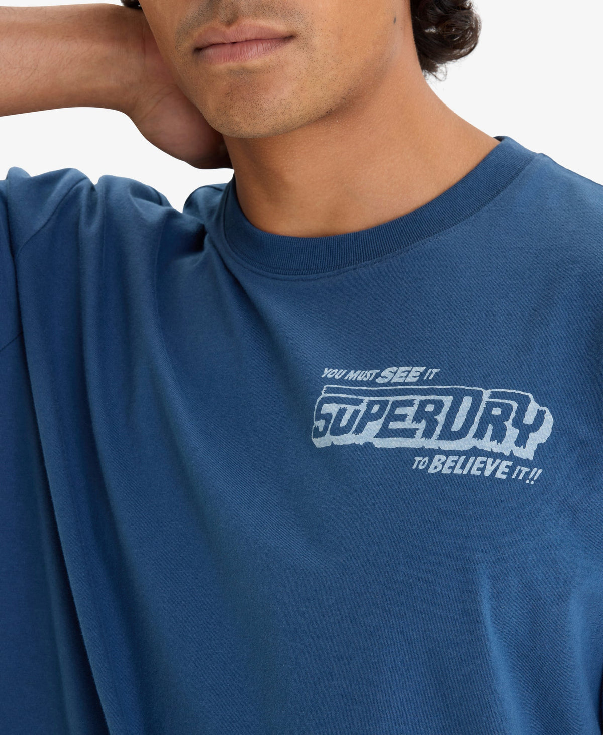Movie Graphic Chest Tee | Insignia Blue