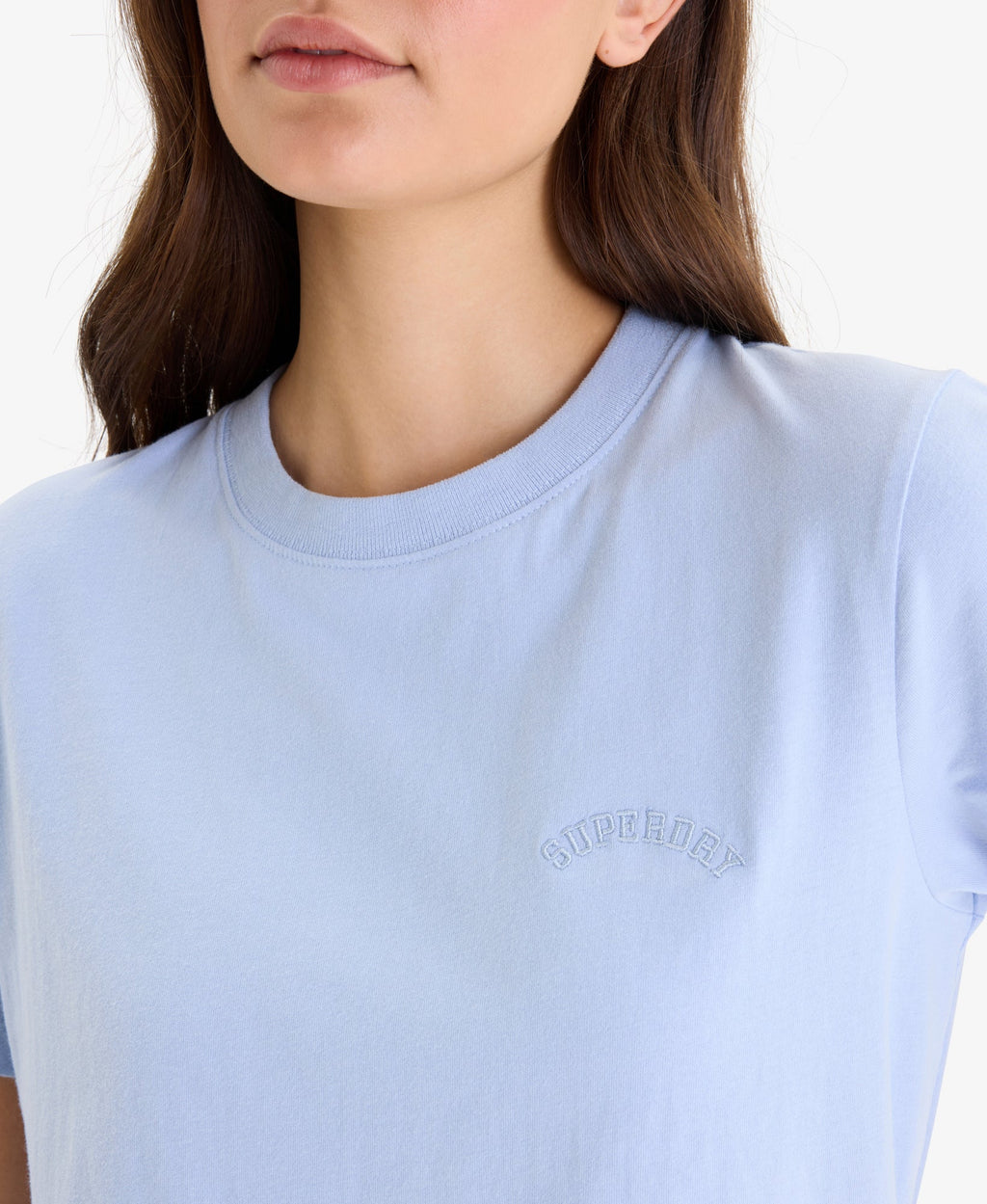 Essential Logo Embroidered Tee | Rich Blue