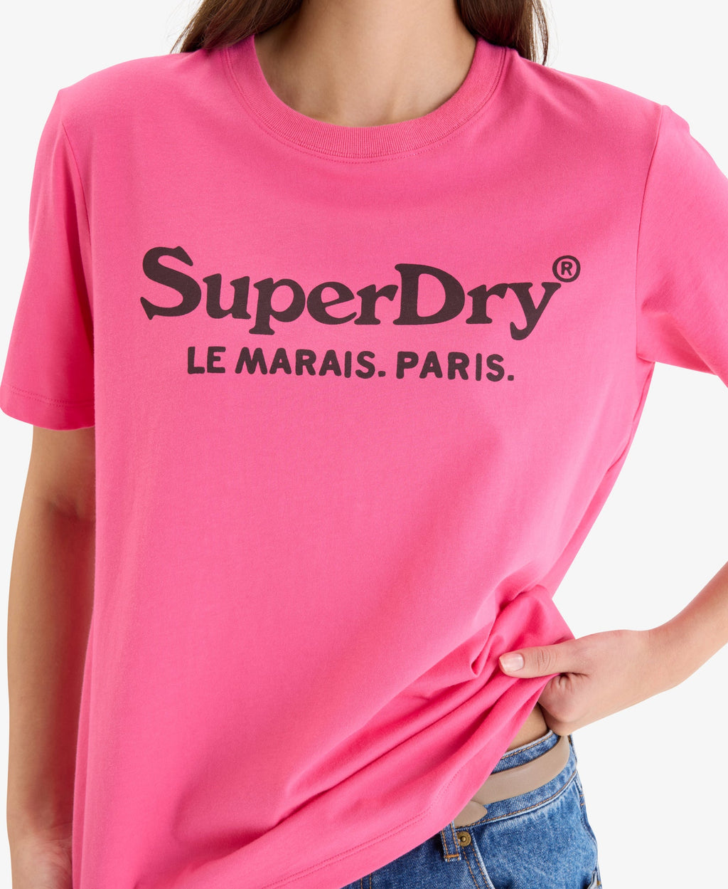 Venue Metallic Graphic Tee | Punk Pink