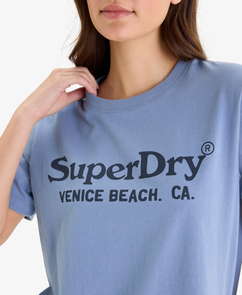 Venue Metallic Graphic Tee | Tidal Blue