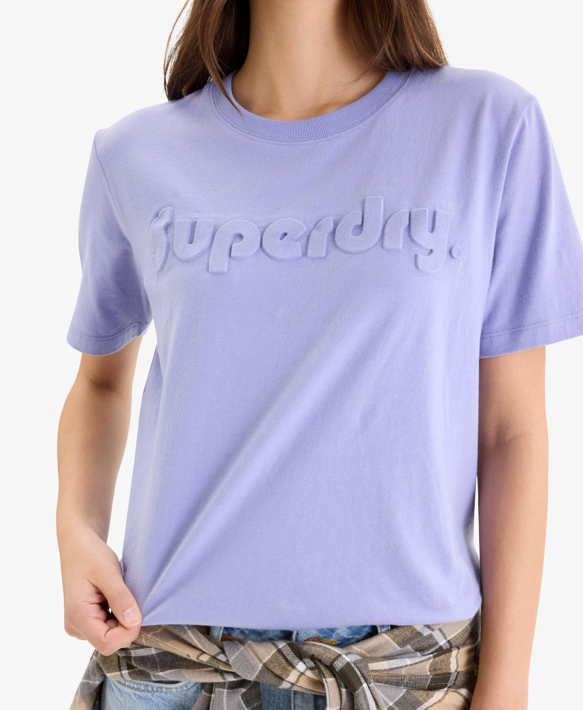 Embossed Logo Graphic Tee | Dull Purple