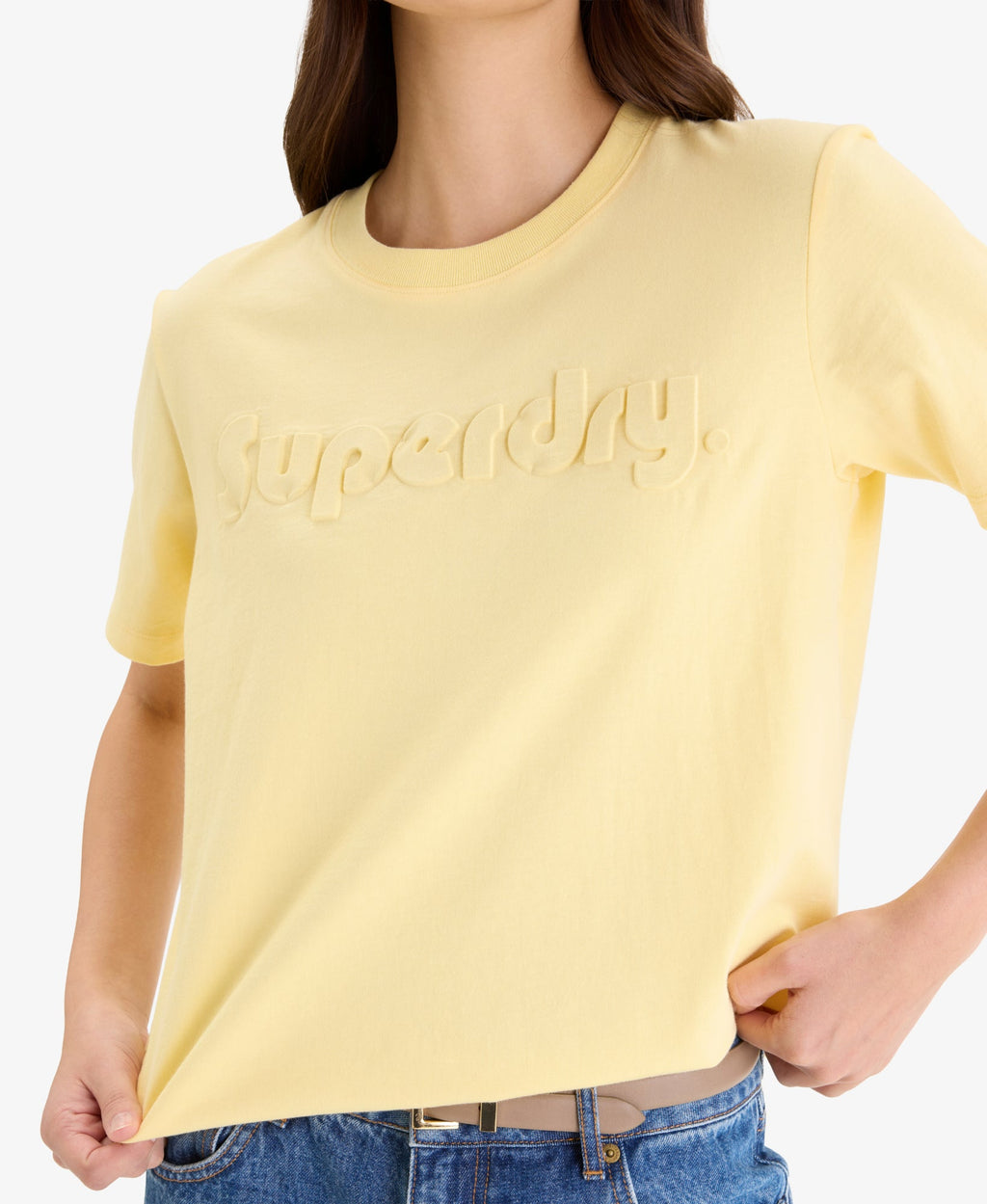 Embossed Logo Graphic Tee | Island Yellow