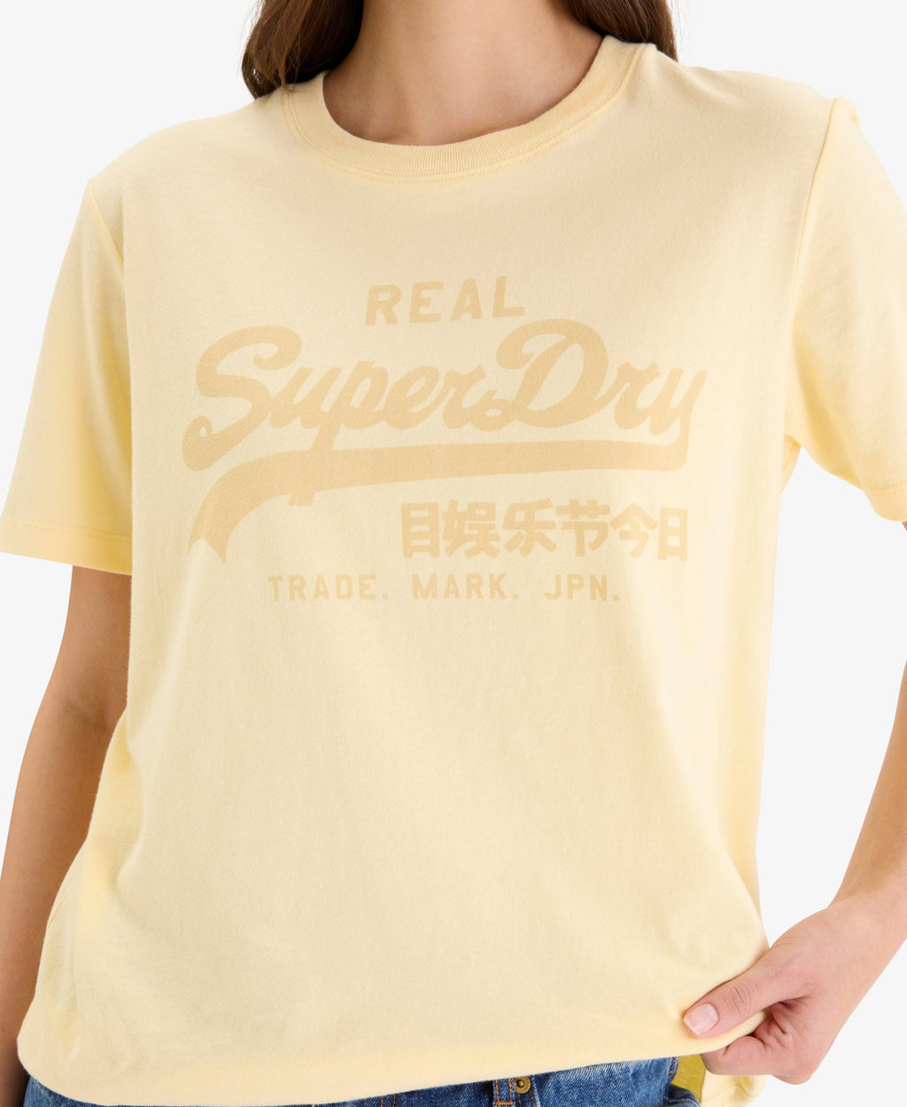 Vintage Logo Relaxed Tee | Double Cream