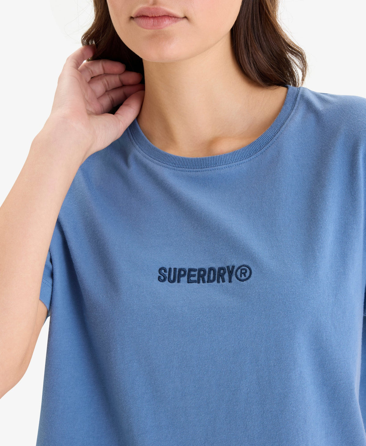 Micro Logo Tee | Wedgewood Blue