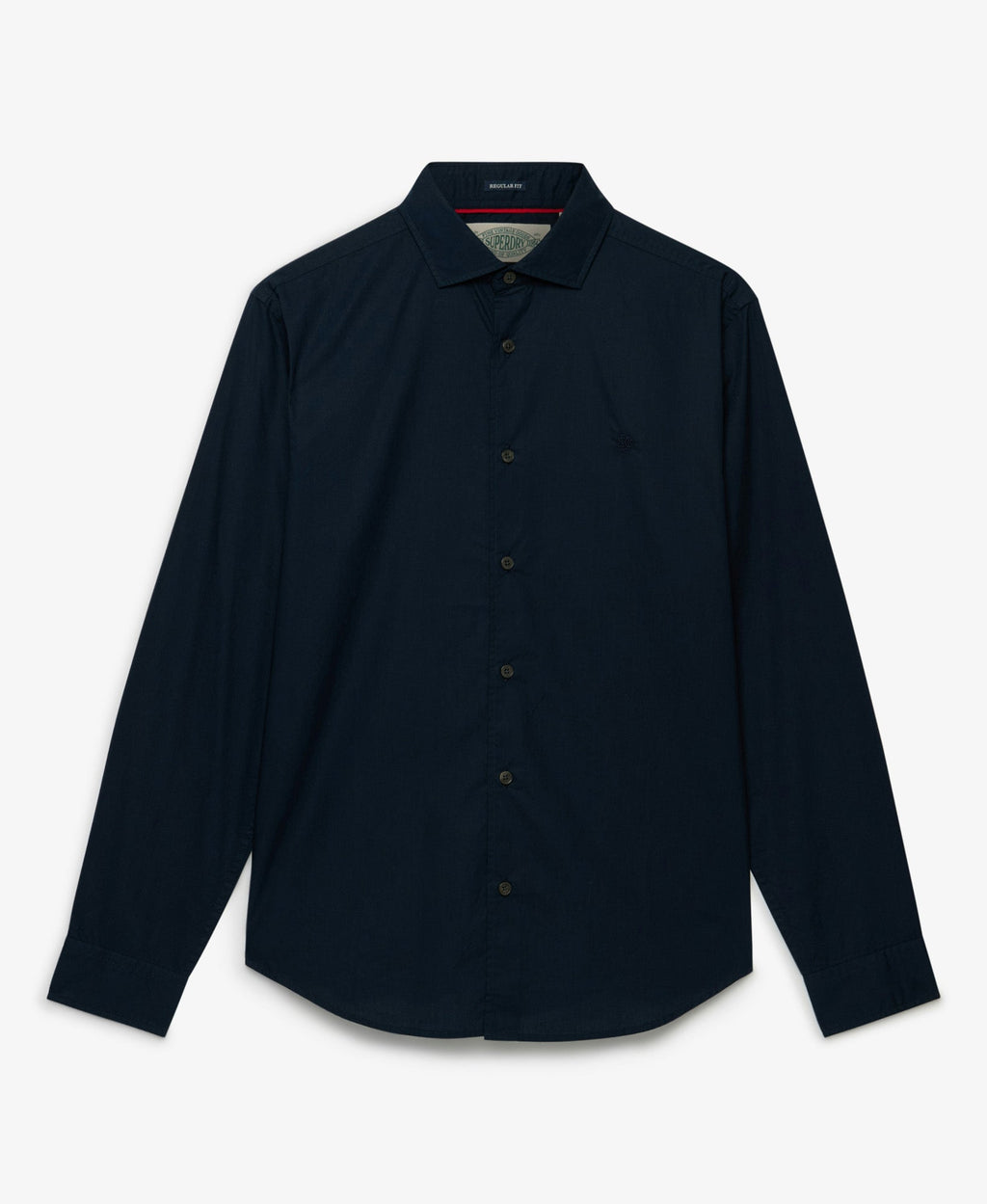 Cut Away Poplin Long Sleeve Shirt | Eclipse Navy