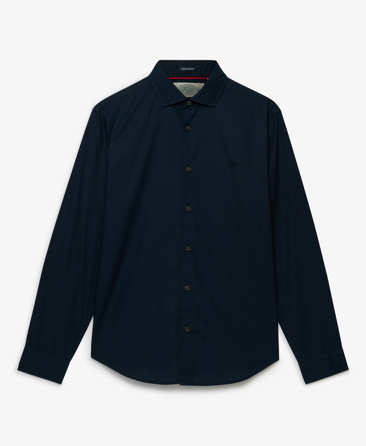 Cut Away Poplin Long Sleeve Shirt | Eclipse Navy