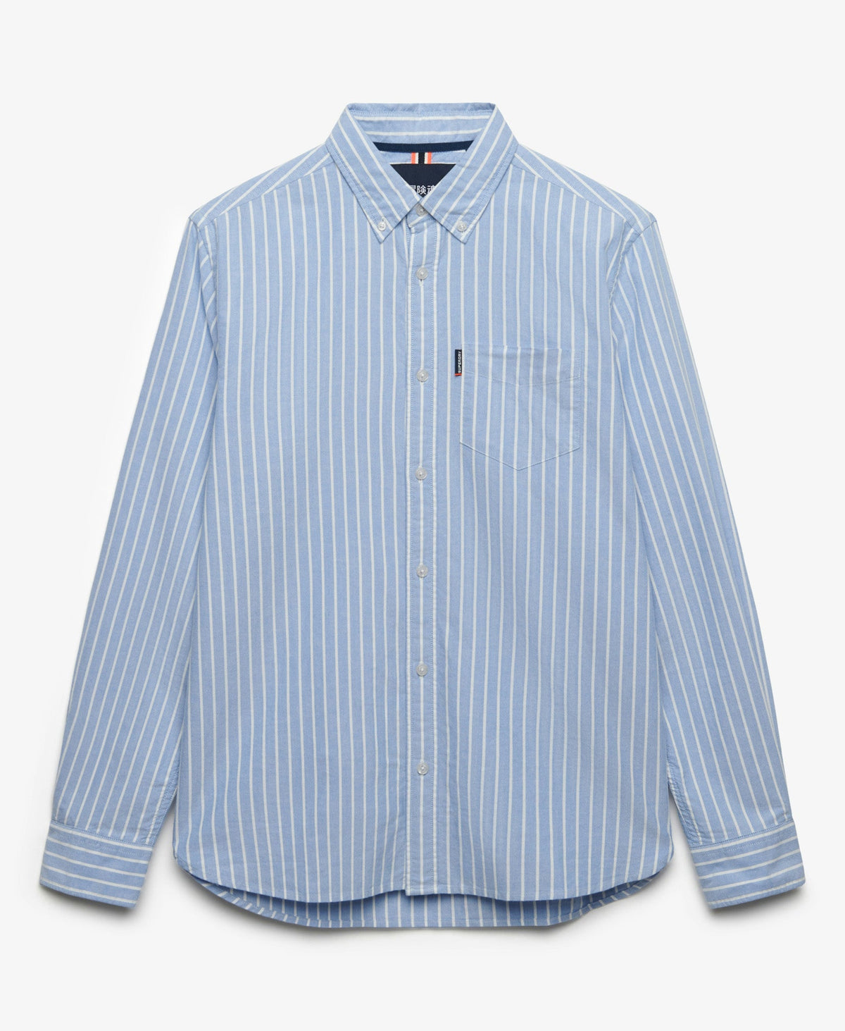Essentials Oxford Shirt | Broker Blue Stripe