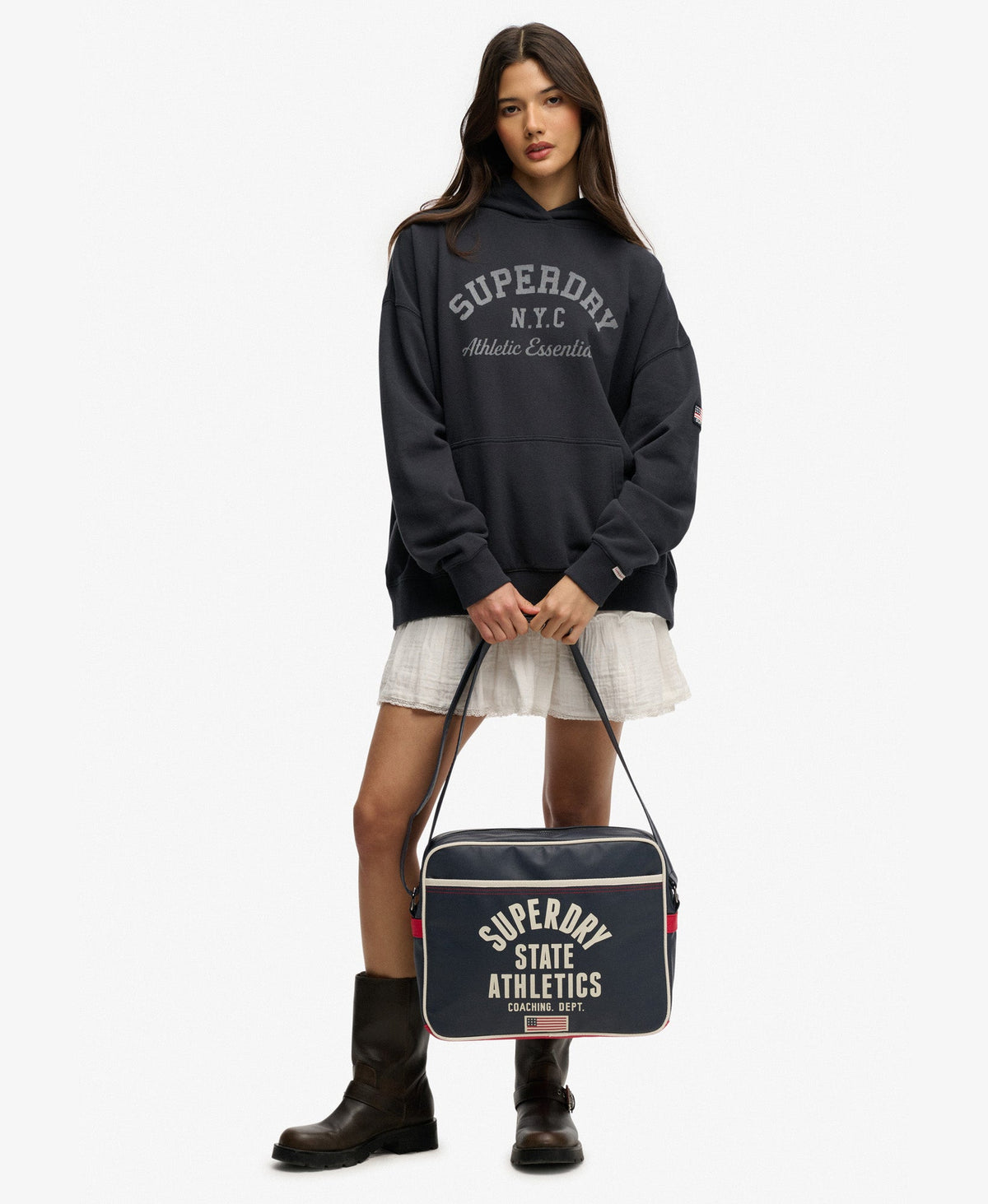 Retro Alumni Messenger Bag | Eclipse Navy