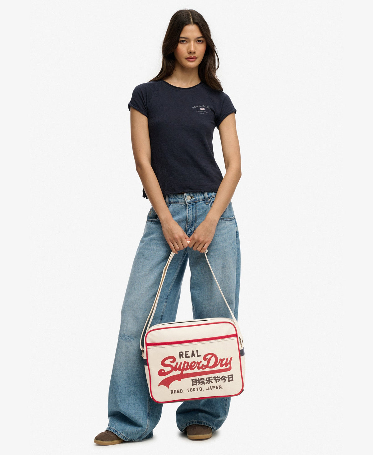Retro Alumni Messenger Bag | Winter White