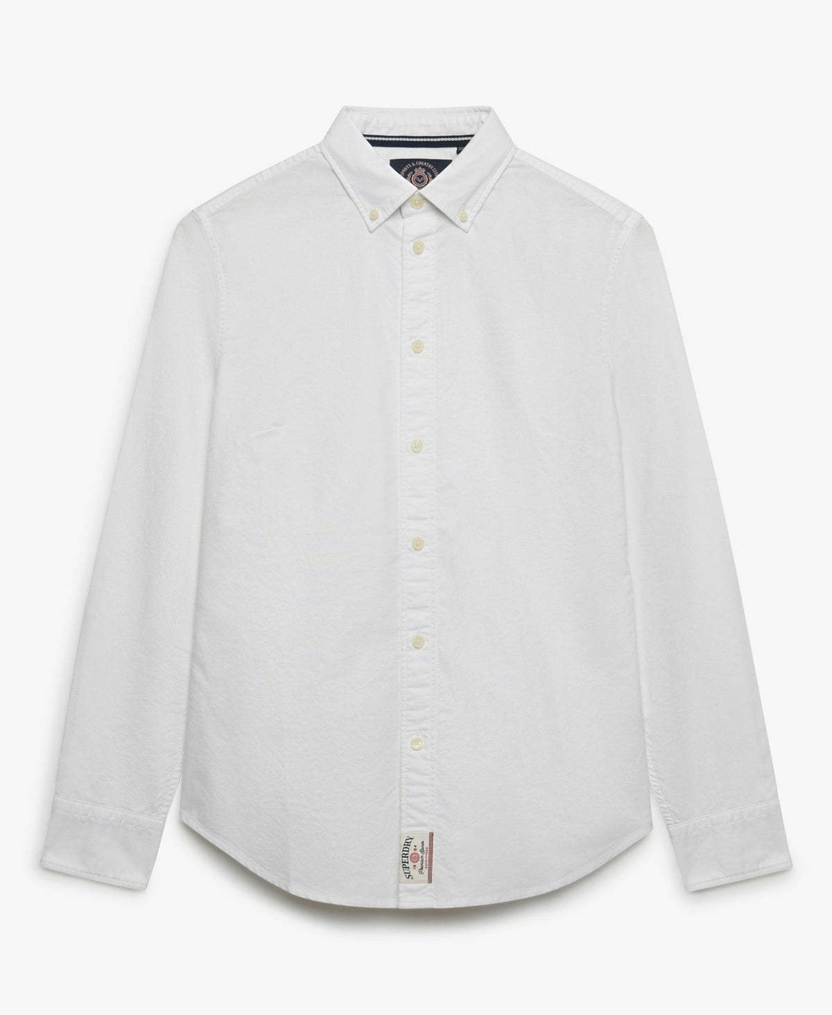 Slim Oxford Long Sleeve Shirt | Optic White Oxford