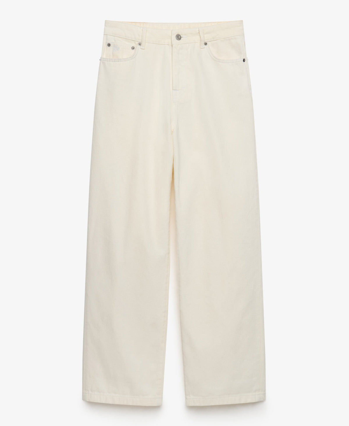 High Rise Wide Leg Jean | Ecru Denim 30