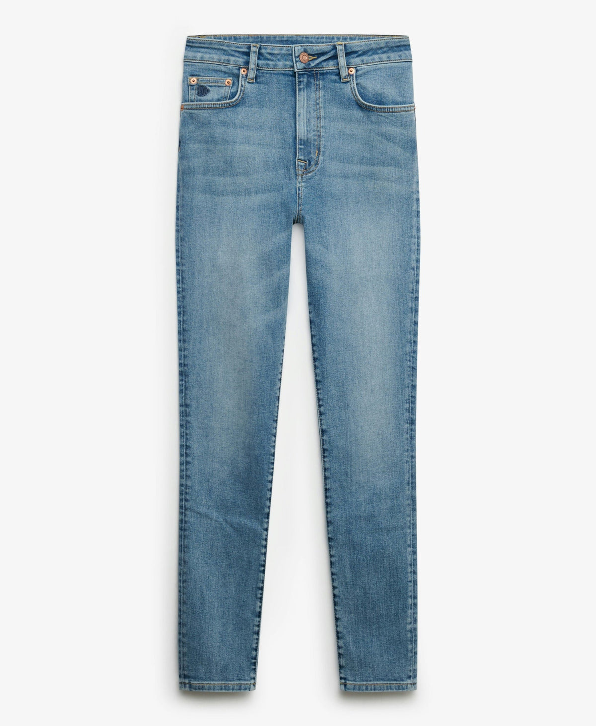 High Rise Skinny Jean | Mid Blue 30