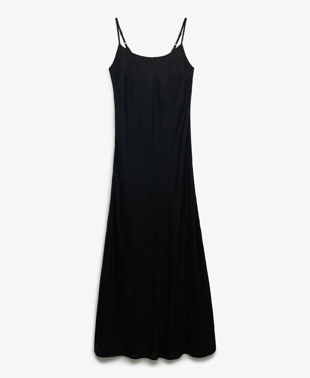 Bias Slim Fit Cut Maxi Slip Dress | Black