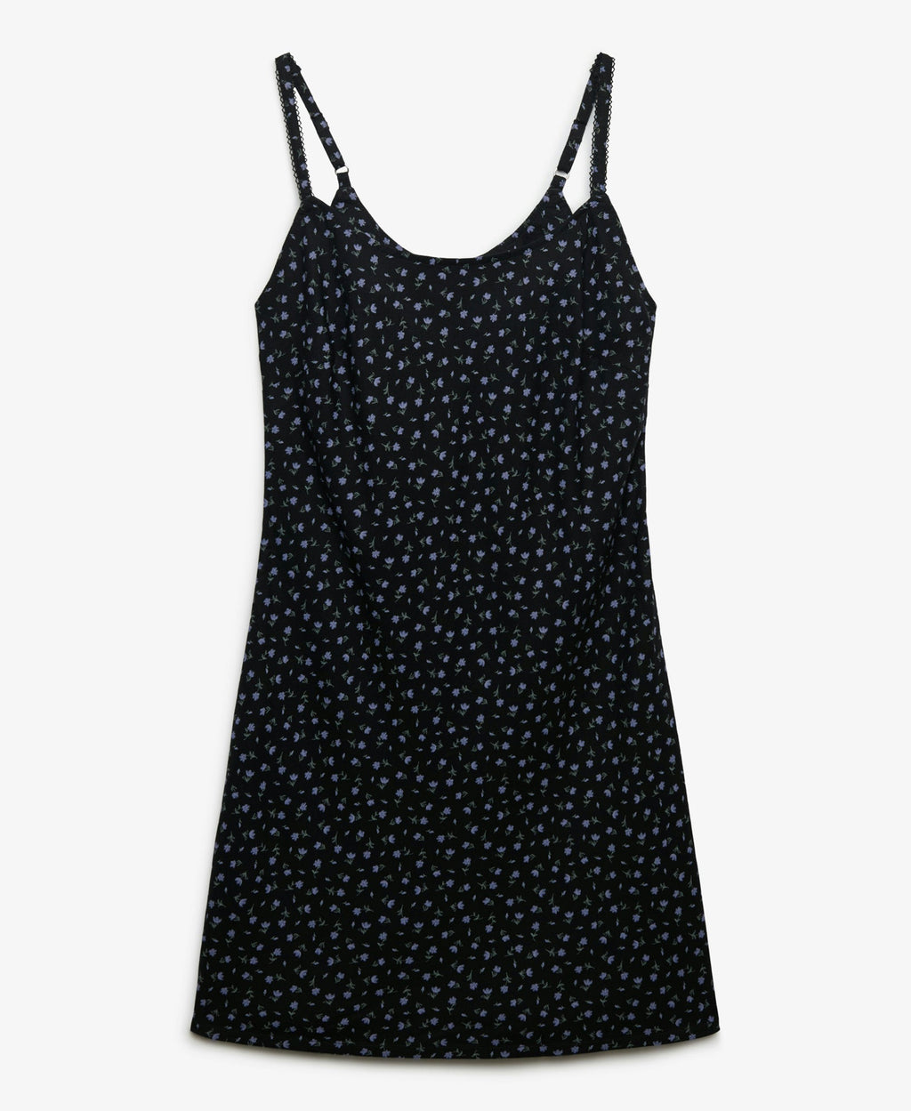 Printed Slim Fit Cami Mini Dress | Black Ditsy Floral