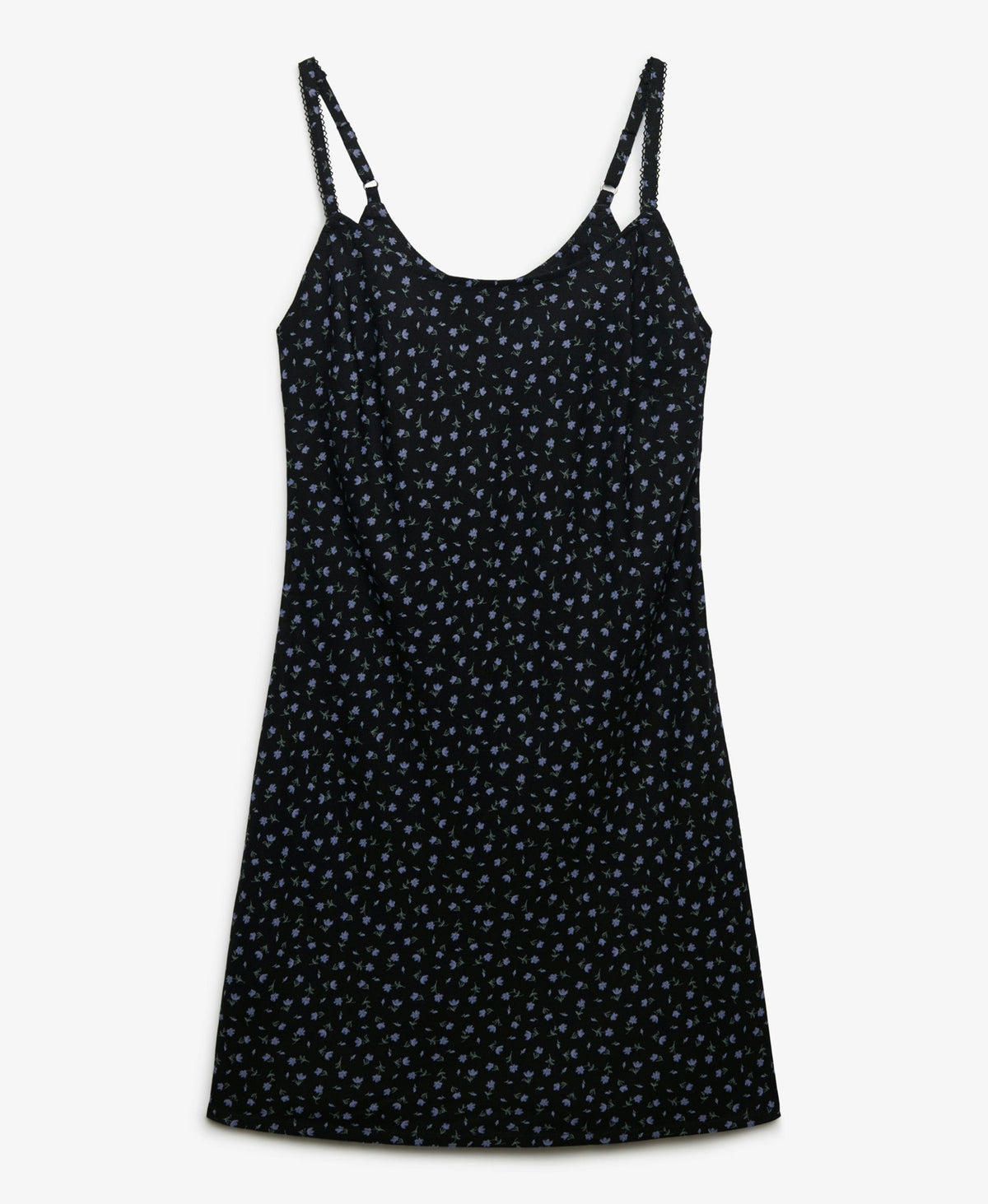 Printed Slim Fit Cami Mini Dress | Black Ditsy Floral