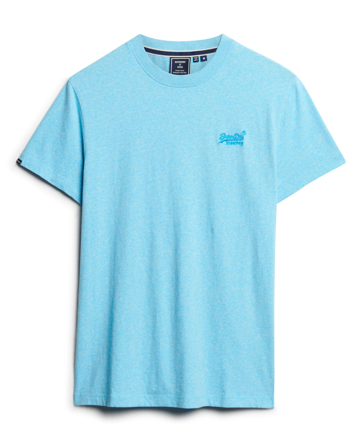 Essential Logo Embroidered Tee | Turquoise Sea Grit