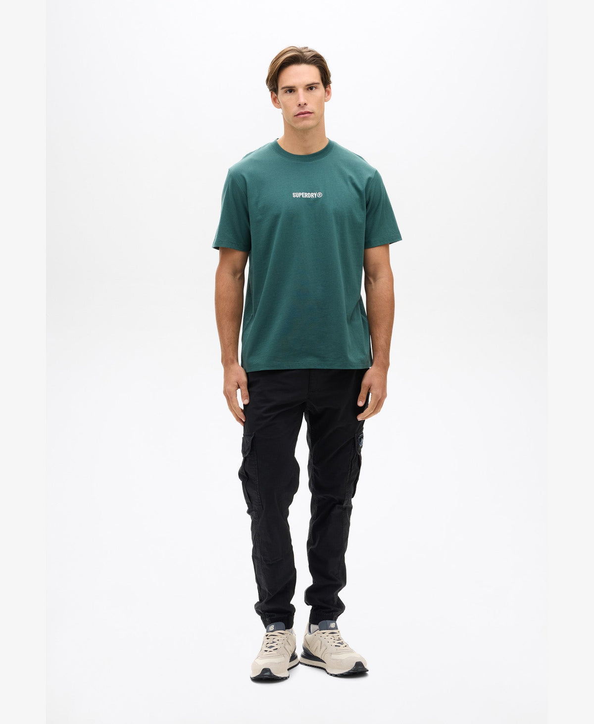 Micro Logo Tee | Stormy Green