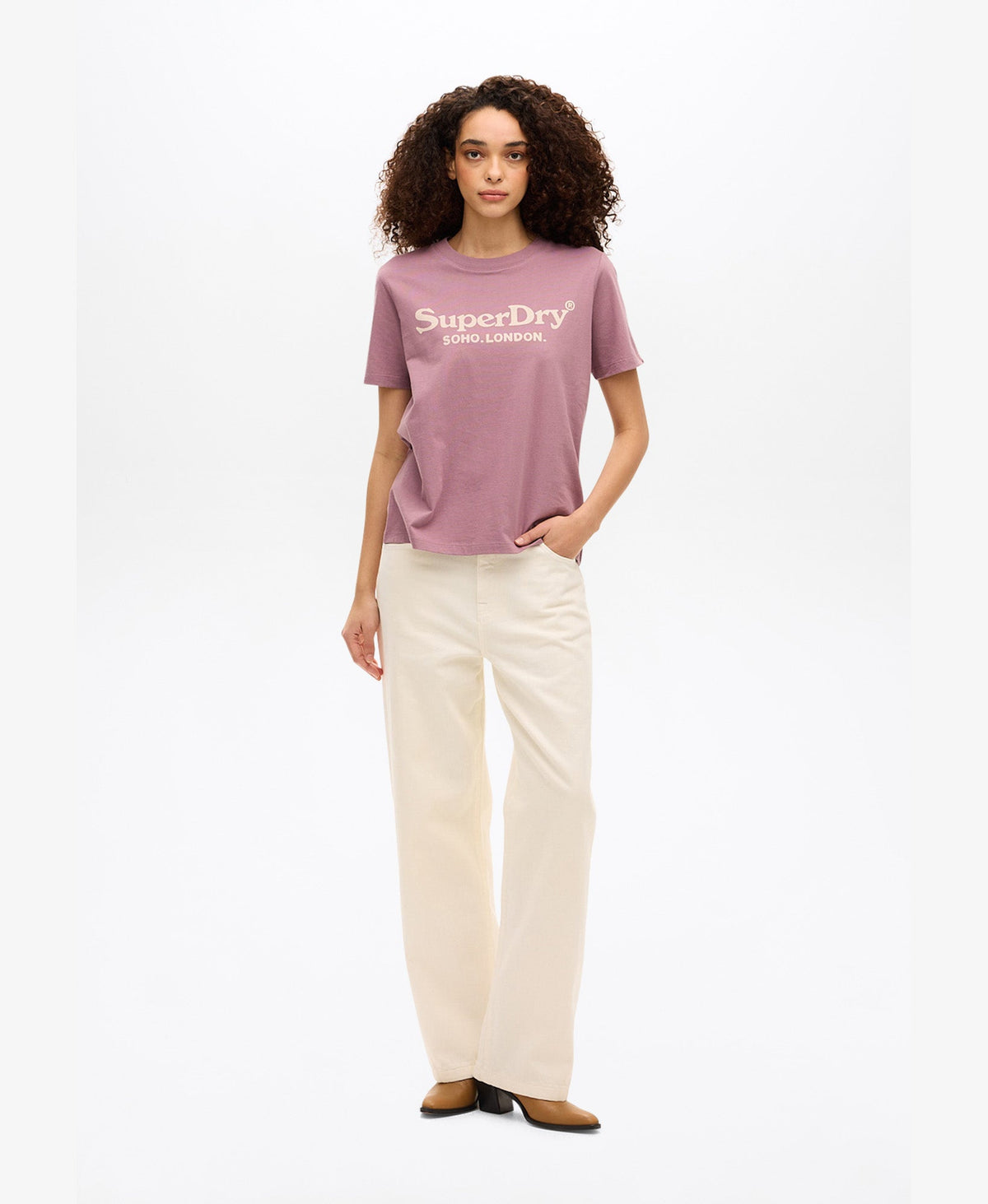 Venue Metallic Graphic Tee | Grape Shake Purple