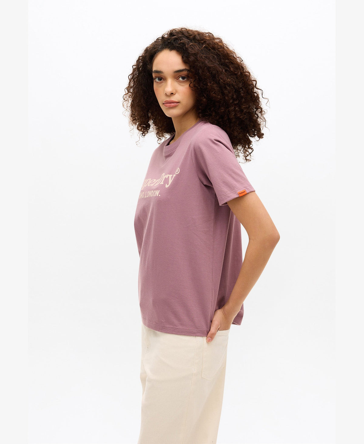 Venue Metallic Graphic Tee | Grape Shake Purple